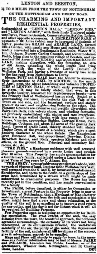 Lenton Auction (BNA)