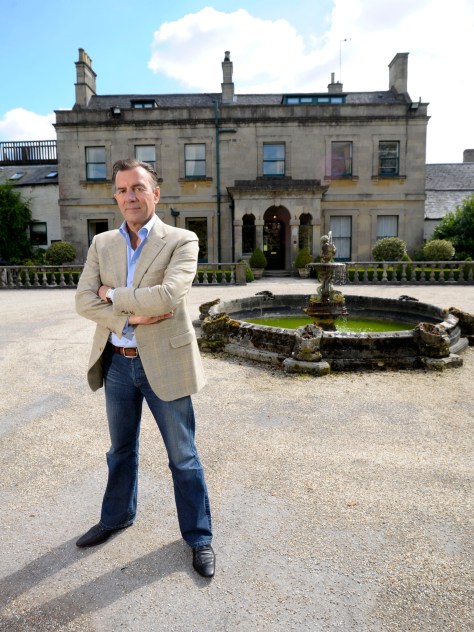 Duncan Bannatyne at the Charlton House Hotel in Shepton Mallet, Somerset.