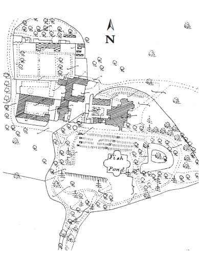 Plan of Breadsall Priory 1889 (Ordnance Survey Office)