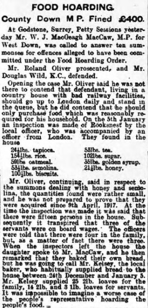 Northern Whig 1 - 5 Feb 1918