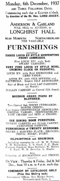 From the Morpeth Herald - 26 Nov 1937. (BNA)