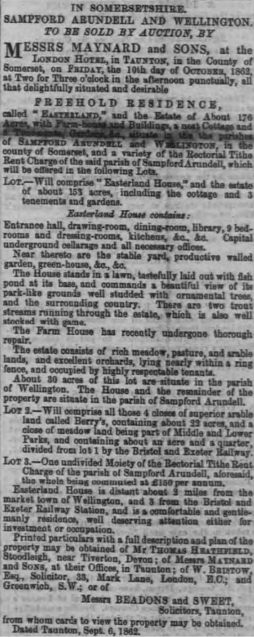 Taunton Courier and Western Advertiser - 10 Sep 1862 (BNA)