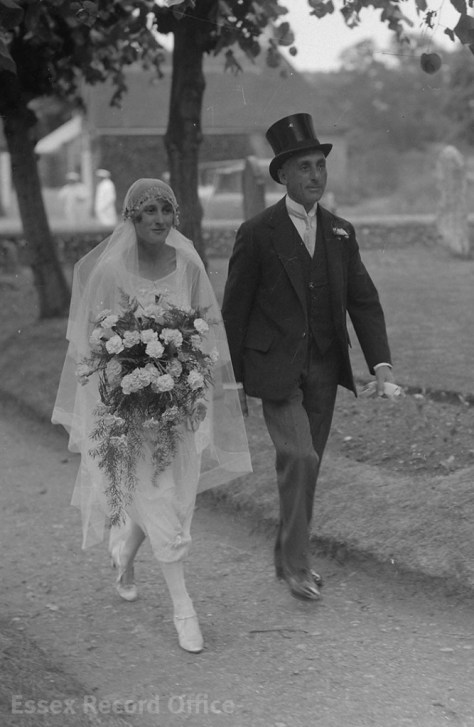 Charles Hodges giving away his daughter Joan Eileen Walker Hodges to ilfred Sutton Page - June 1925 - Essex Record Office