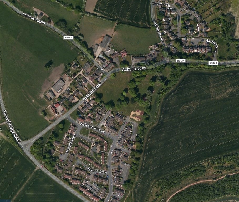 Ackton Hall Map - NLS 1